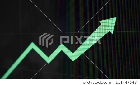 Stock market graph macro monitor Stock market graph macro monitor 111447548