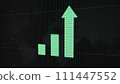 Stock market graph macro monitor 111447552