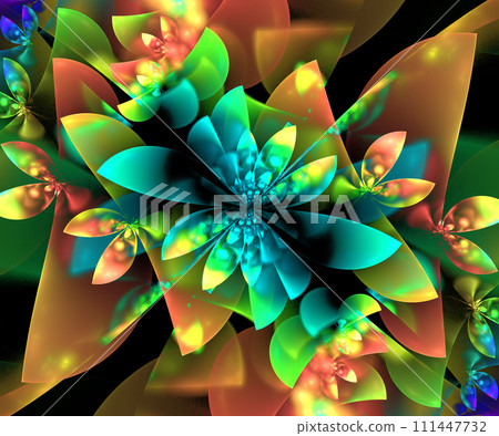 Computer generated colorful fractal artwork Computer generated colorful fractal artwork 111447732