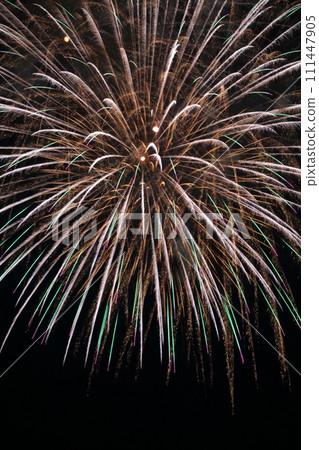 Be enchanted by the beauty of fireworks 111447905