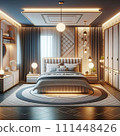 luxurious bedroom in the modern style 111448426