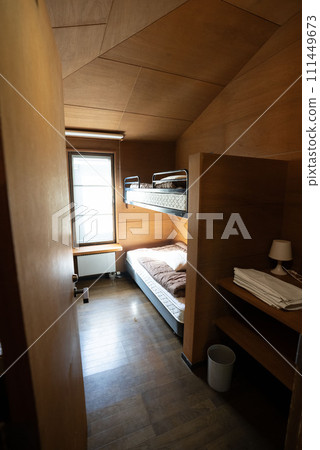 小屋臥室、飯店單人房和雙人房、露營地小屋臥室、 111449673