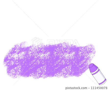 Horizontal frame of purple crayons 111450078
