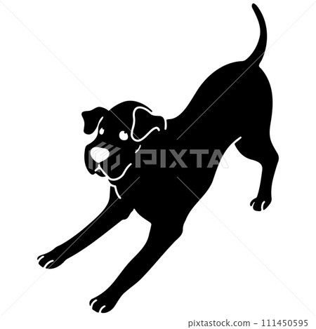 A simple and cute Great Dane silhouette that invites you to play. 111450595