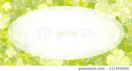 Four leaf clover background illustration 111450908