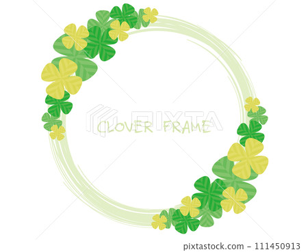 Four leaf clover background illustration 111450913