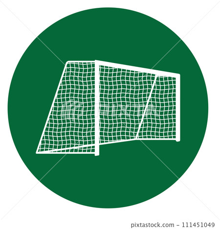 Soccer goal post icon Soccer goal post icon 111451049