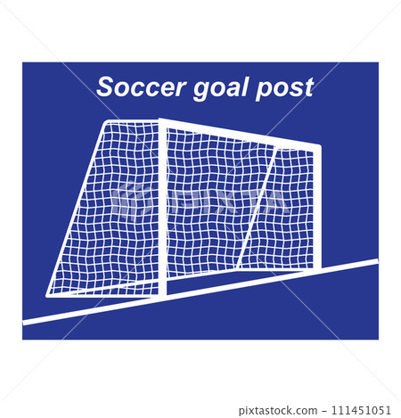Soccer goal post icon Soccer goal post icon 111451051
