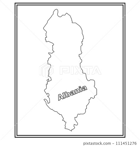 Albania map icon 111451276