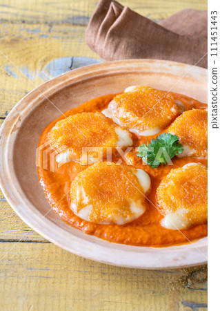 Nuggets with melted camembert Nuggets with melted camembert 111451443