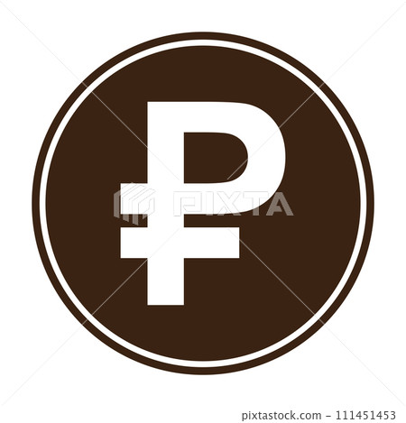 Russian Ruble currency icon Russian Ruble currency icon 111451453