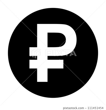 Russian Ruble currency icon Russian Ruble currency icon 111451454