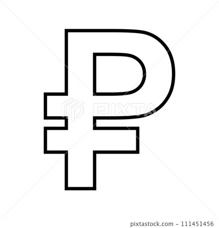 Russian Ruble currency icon Russian Ruble currency icon 111451456