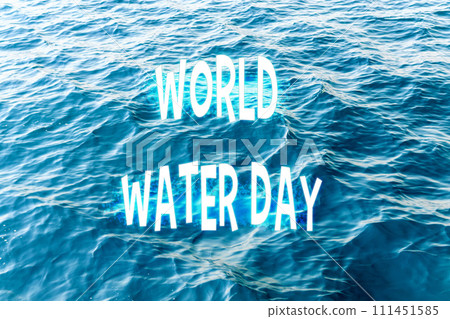 World Water Day With a Refreshing Aquatic Backdrop and Effervescent Bubbles 111451585