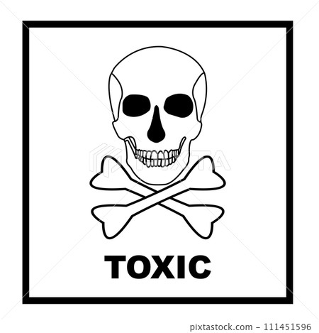 Chemical danger icon 111451596