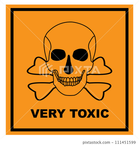 Chemical danger icon 111451599