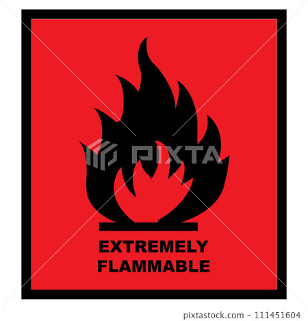 Chemical danger icon Chemical danger icon 111451604