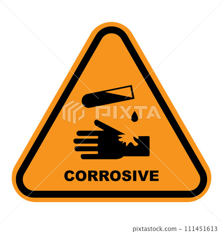 Chemical hazard icon 111451613