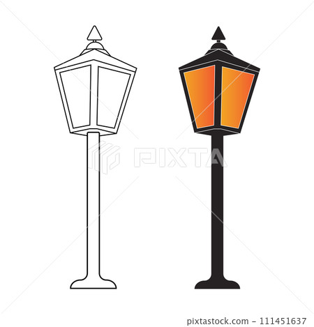 Garden lamp logo 111451637