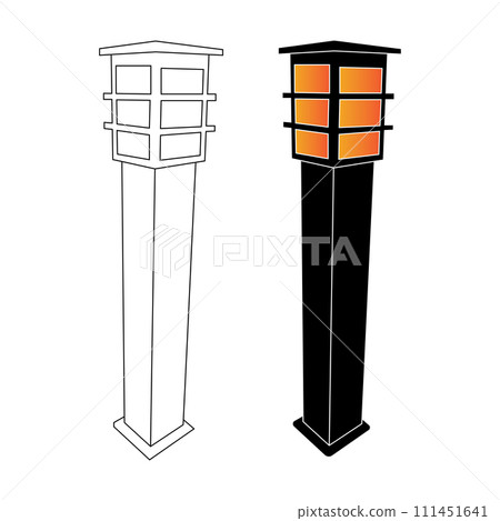 Garden lamp logo 111451641