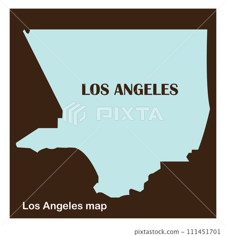 Los angeles map icon 111451701