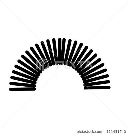 Metal spring vector icon 111451740