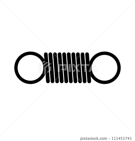 Metal spring vector icon 111451741