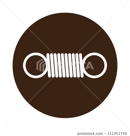 Metal spring vector icon 111451748