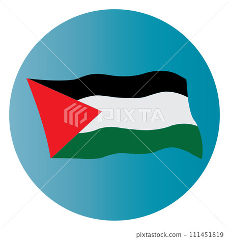 Palestine flag icon 111451819