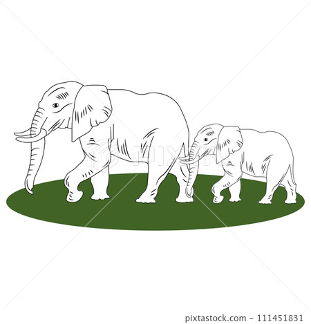 Elephant icon 111451831