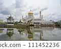 Mosque reflected in the water 111452236