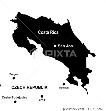 Map of Costa Rica icon Map of Costa Rica icon 111452266