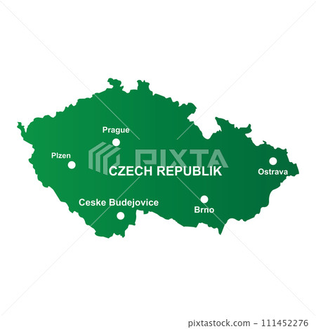 Czech map icon Czech map icon 111452276