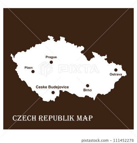 Czech map icon Czech map icon 111452278