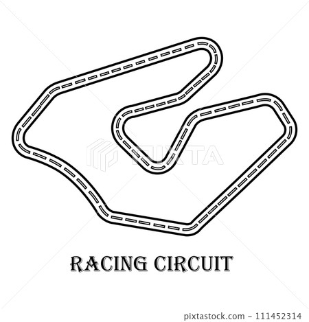 Racing circuit icon 111452314