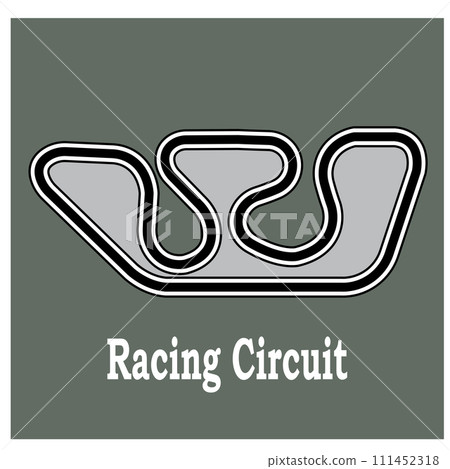 Racing circuit icon Racing circuit icon 111452318