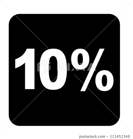 Vector icon 10% Vector icon 10% 111452348