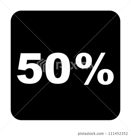 Vector icon 50% Vector icon 50% 111452352