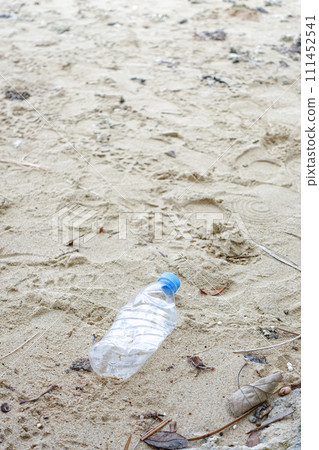 Plastic garbage that has flowed to the coast 111452541