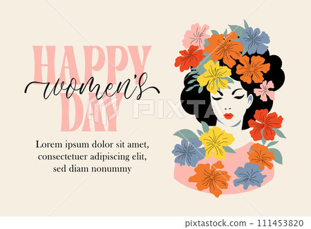 Happy International Womens Day card 111453820