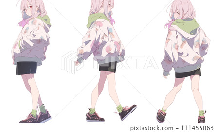 Stance of a woman 111455063