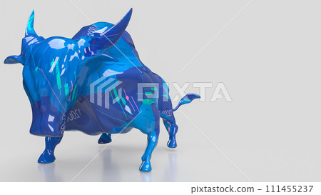 The Bull 3d figure for Business or positive sentiment often encourages buying. The Bull 3d figure for Business or positive sentiment often encourages buying. 111455237