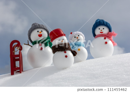 雪坡和雪人家族 雪坡和雪人家族 111455462