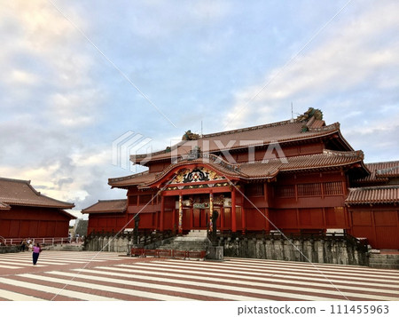 首里城堡在沖繩縣 首里城堡在沖繩縣 111455963