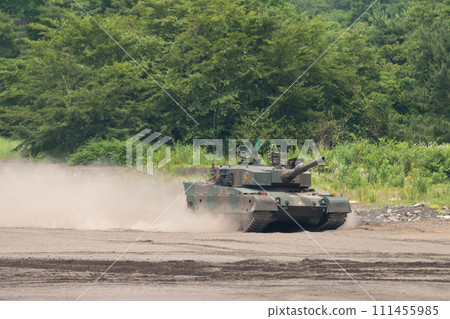 Ground Self-Defense Force Type 90 tank running wild 111455985