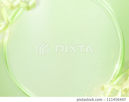 Refreshing green background with ribbon Refreshing green background with ribbon 111456497