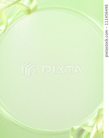Refreshing green background with ribbon Refreshing green background with ribbon 111456498