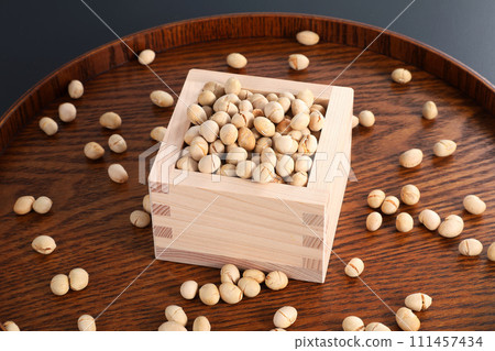 Setsubun Soybeans in a square 111457434