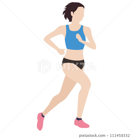 female middle distance runner female middle distance runner 111458332