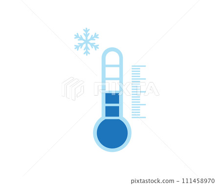 Thermometer Icon on a white back Thermometer Icon on a white back 111458970